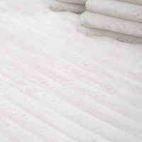 C-A USA Showrooms in Stock Thick Striped Corduroy Single and Loveseat Soft Sofa Bed Black Gray White Living Room Couch